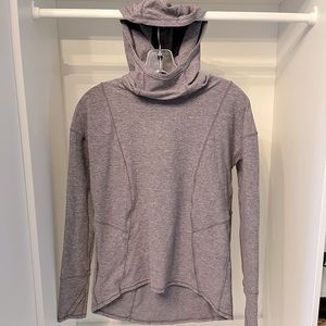 Sz 6 lululemon long sleeve shirt with hood
